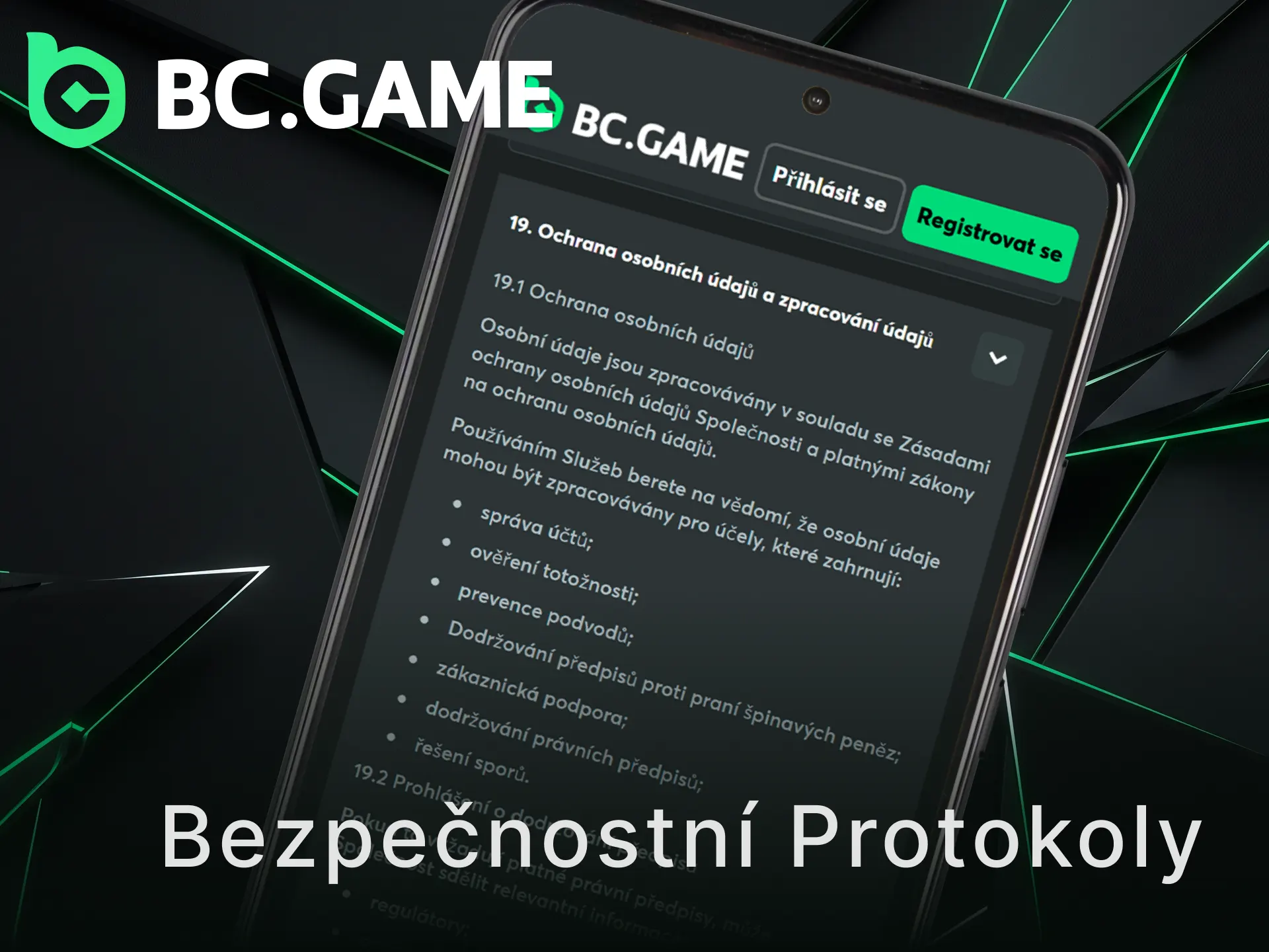 Prozkoumejte pokročilé bezpečnostní protokoly aplikace BC Game pro ochranu dat.