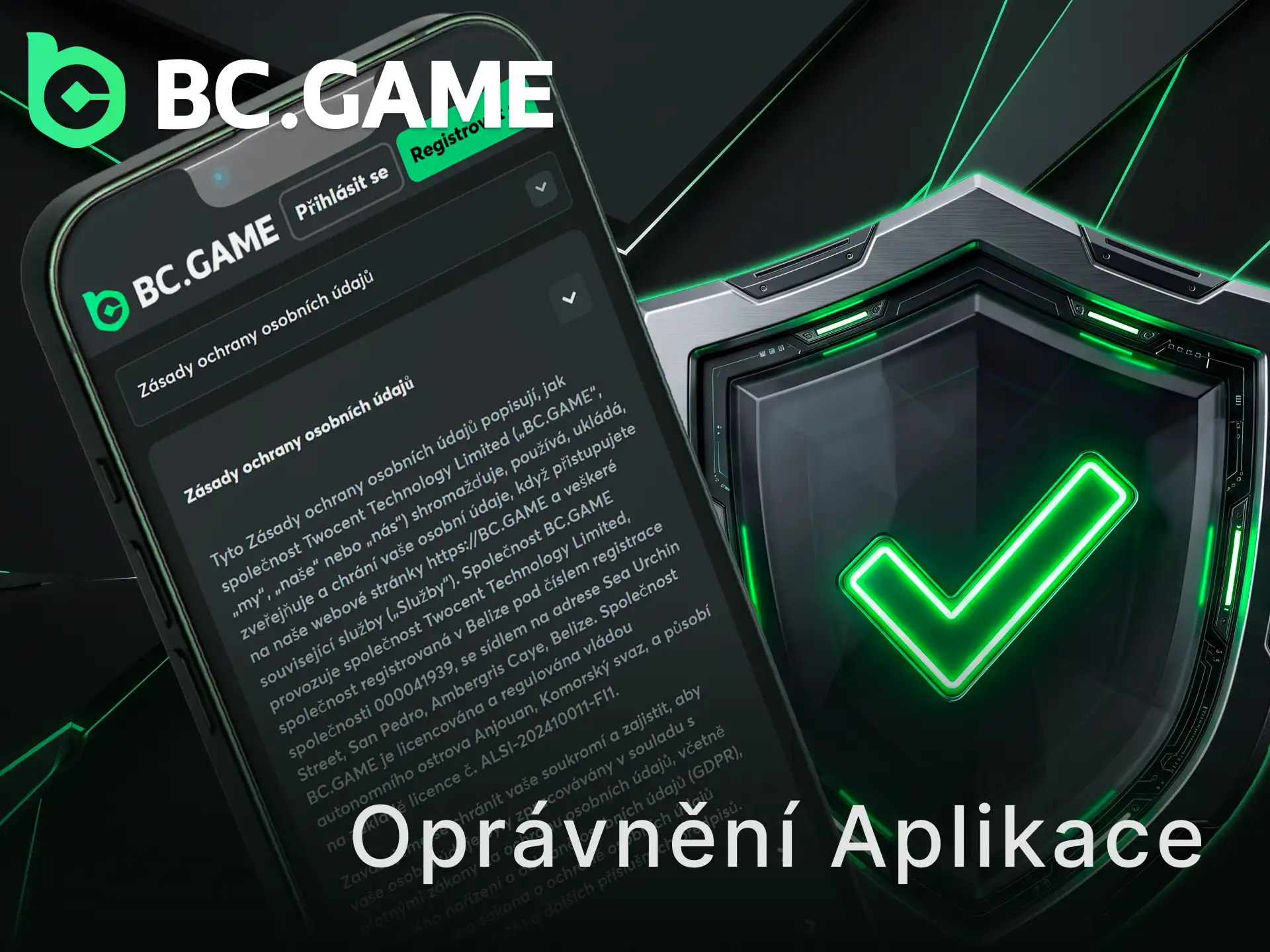 Zkontrolujte vyžadovaná oprávnění aplikace BC Game na zařízení před spuštěním.