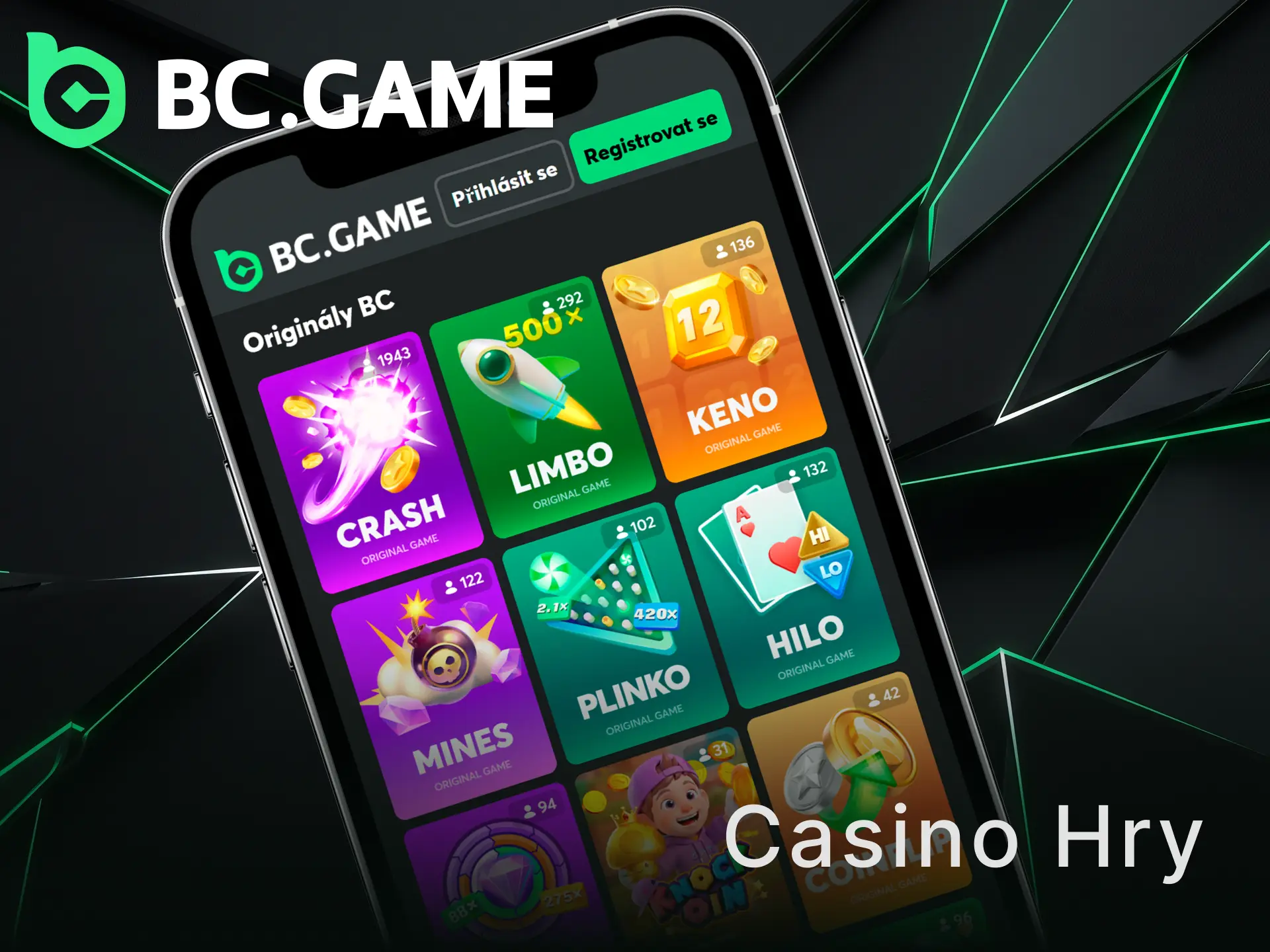 Vyzkoušejte oblibené casino hry v mobilní iOS aplikaci BC Game.