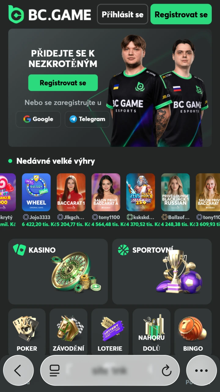 Potvrďte přesměrování v prohlížeči pro stažení iOS aplikace BC Game.