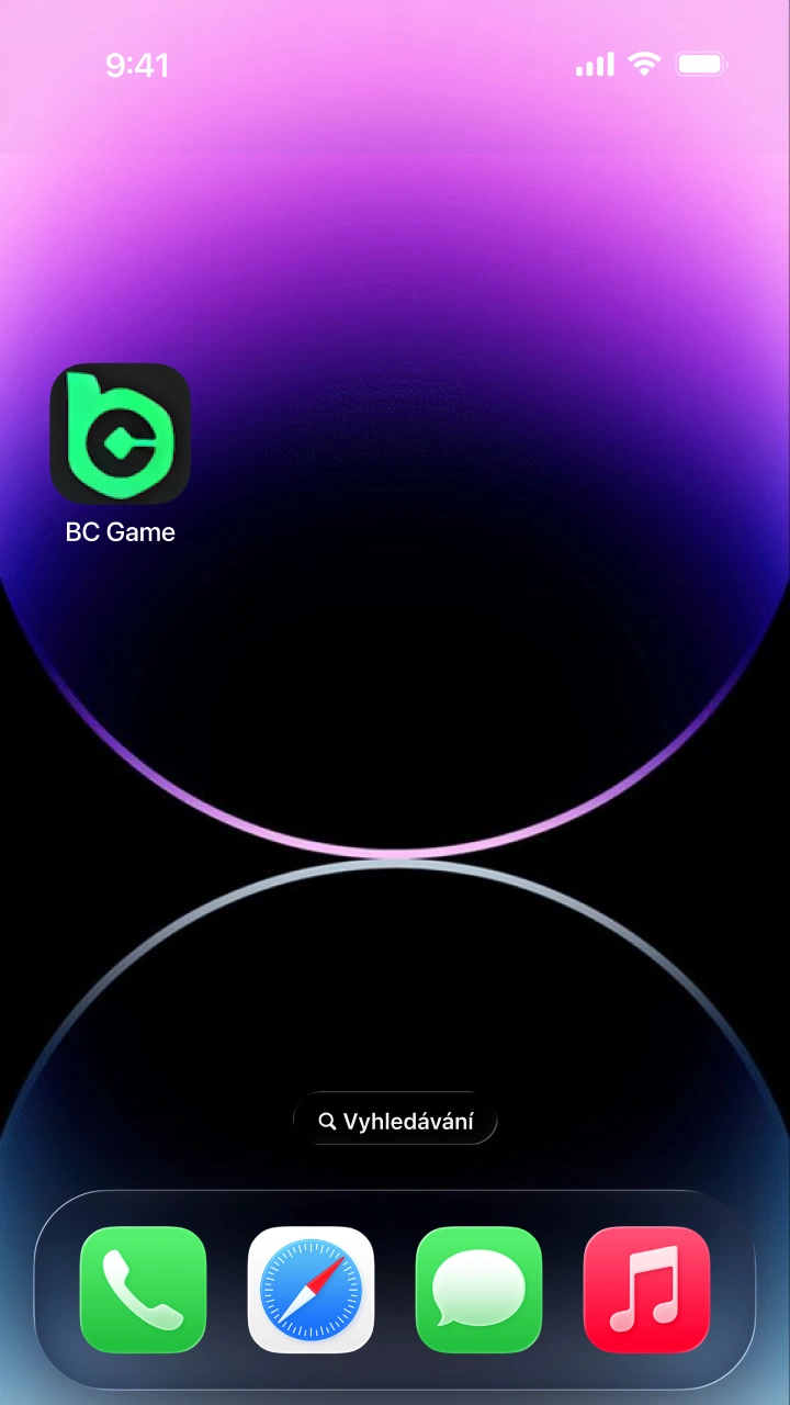 Spusťte iOS aplikaci BC Game přímo z plochy a začněte hned hrát.