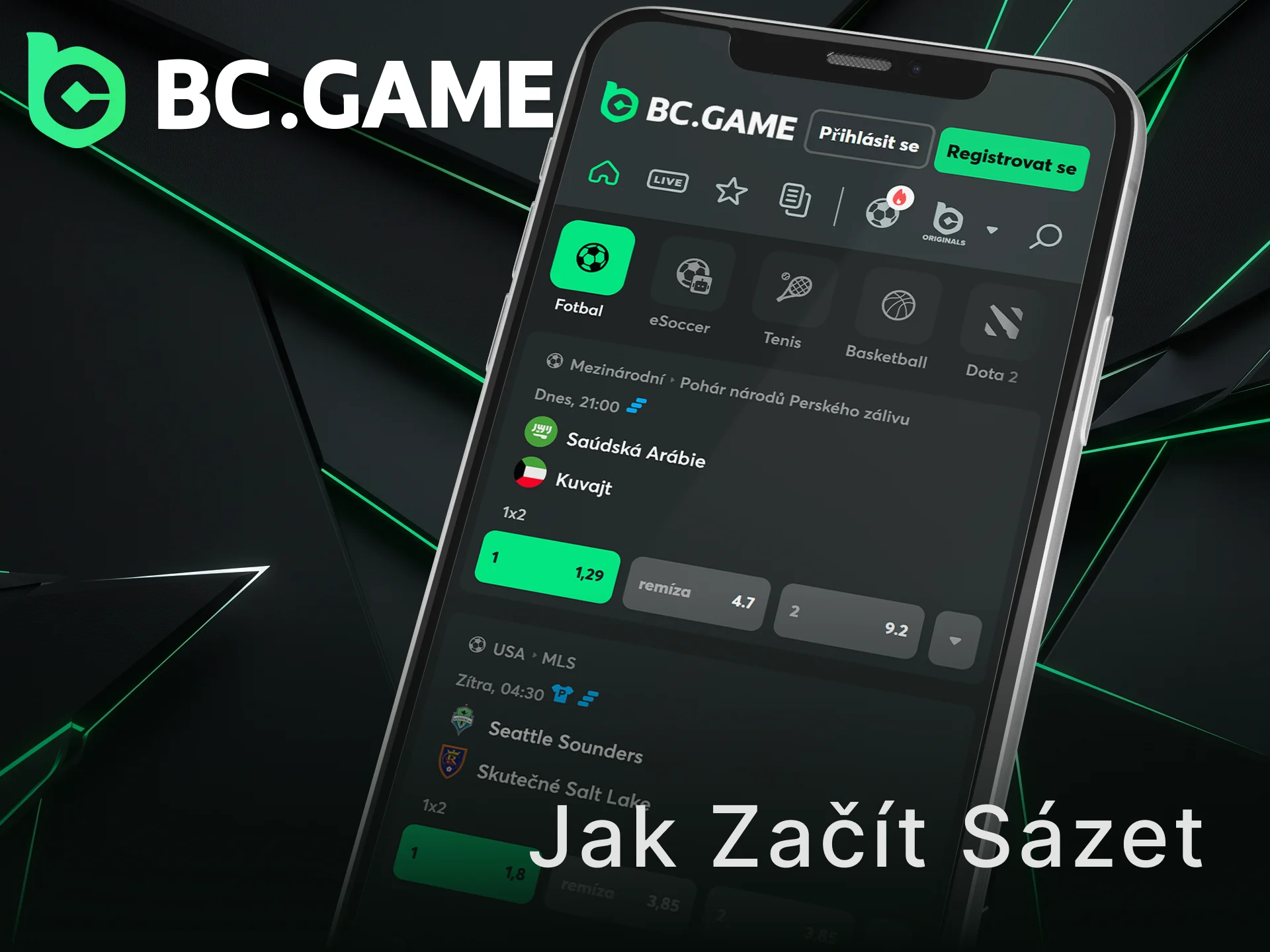Zjistěte jak začít sázet na zápasy přes mobilní iOS aplikaci BC Game.