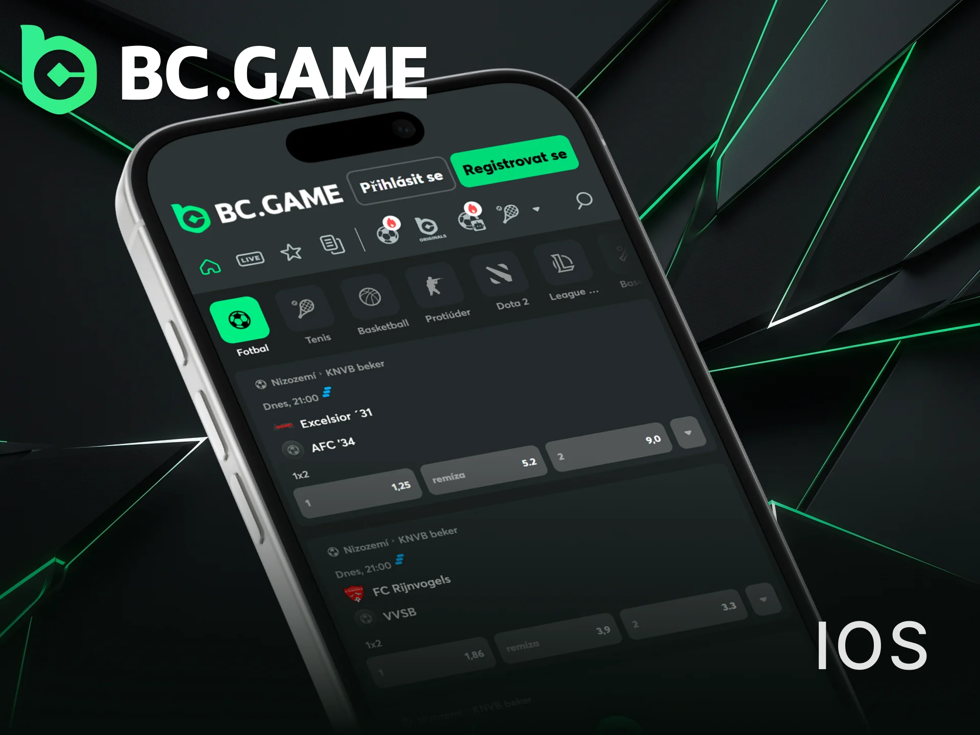 Získejte BC Game aplikaci pro iOS a hrajte mobilní kasinové hry.
