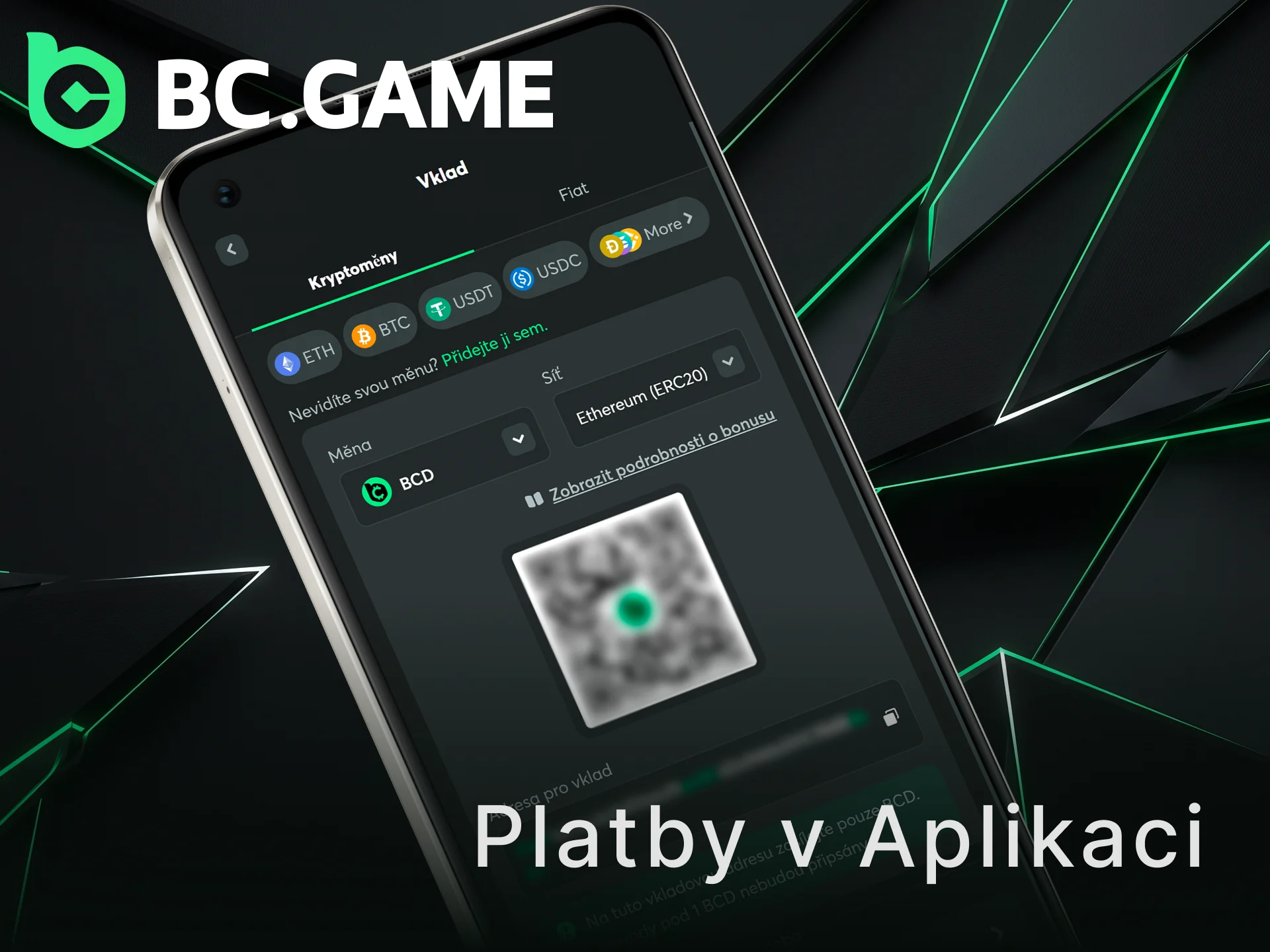 Využijte pohodlné platby v aplikaci BC Game pro bezpečné transakce.