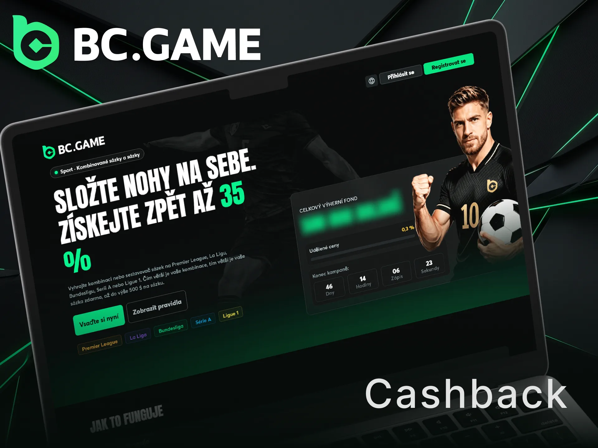 Získejte cashback za sportovní sázky na BC Game a hrajte bezpečněji.