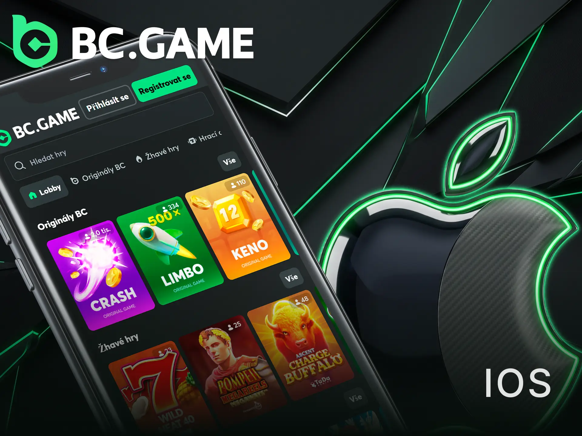 Nainstalujte si BC Game aplikaci pro iOS pro pohodlný přístup.