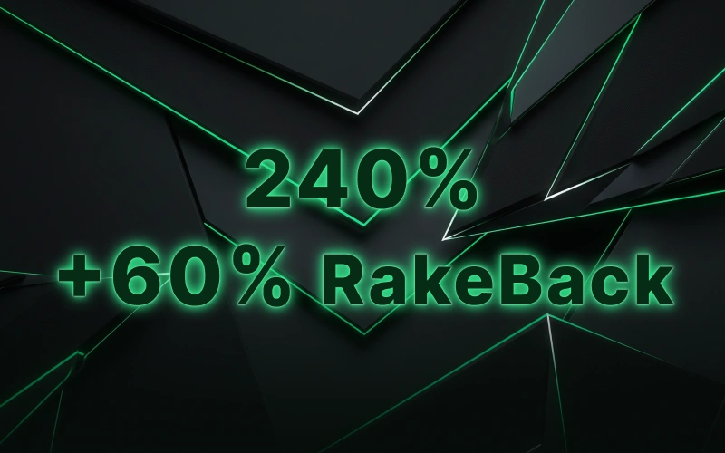 Aktivujte 240% RakeBack za druhý vklad v sekci bonusy BC Game.