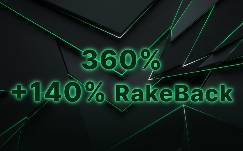 Vyzvedněte si 360% RakeBack za čtvrtý vklad na stránce bonusy BC Game.