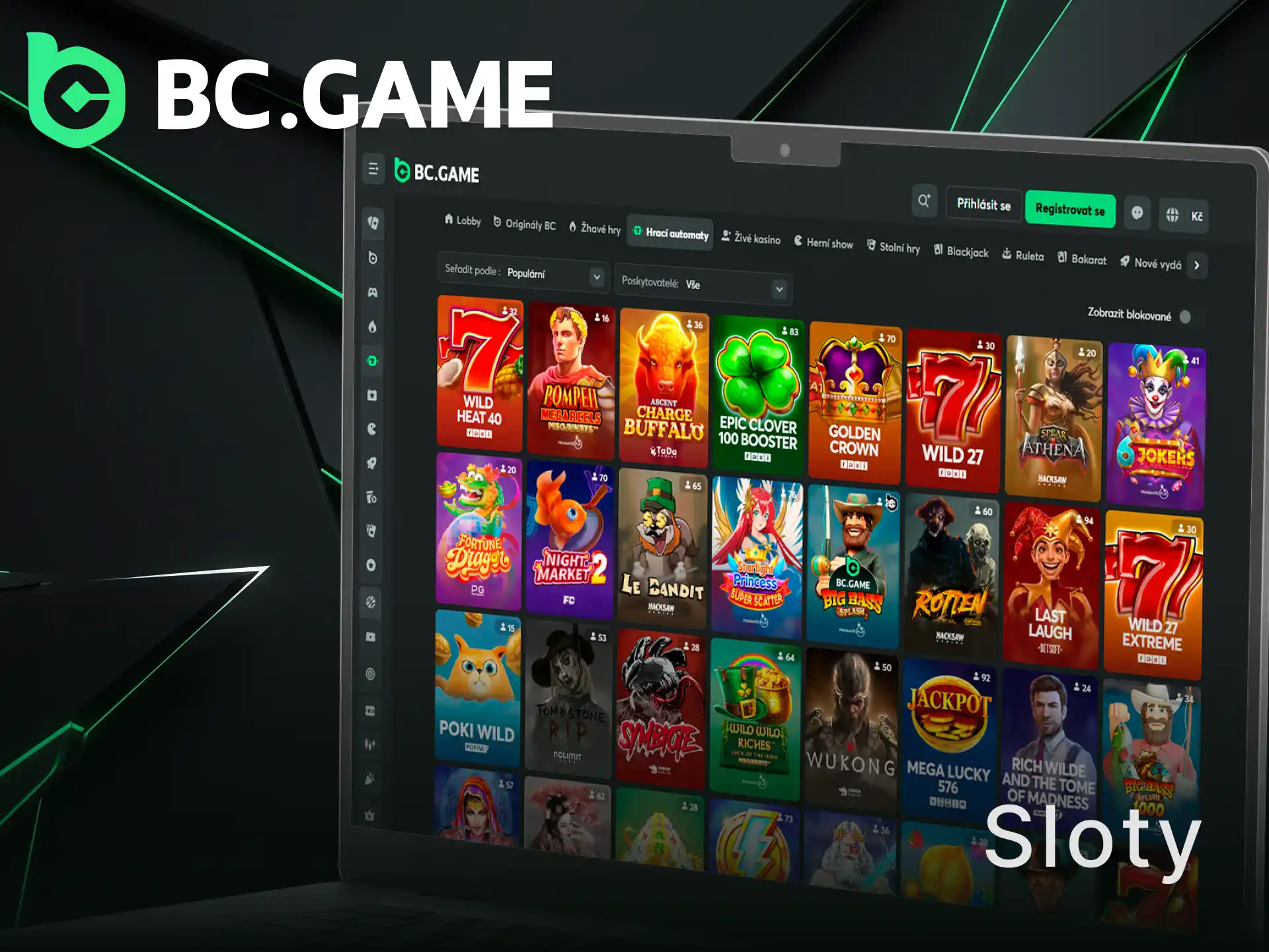 Roztočte vybrané sloty na BC Game a získejte skvělé výhry.
