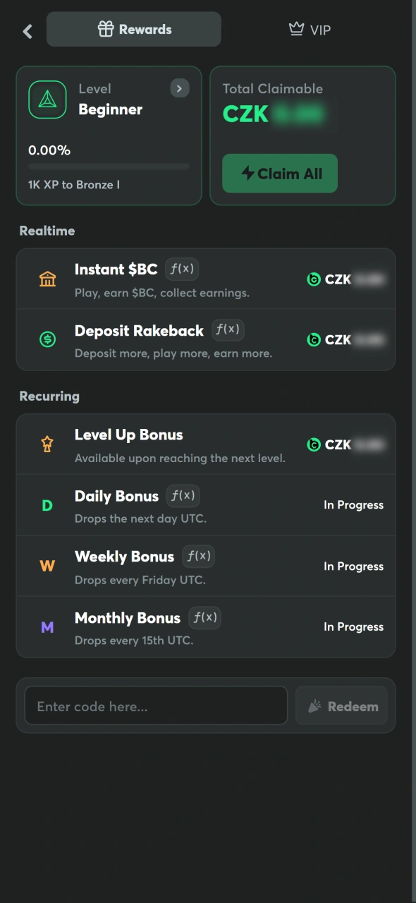Aktivujte si bonus na BC Game a užijte si skvělé casino hraní.