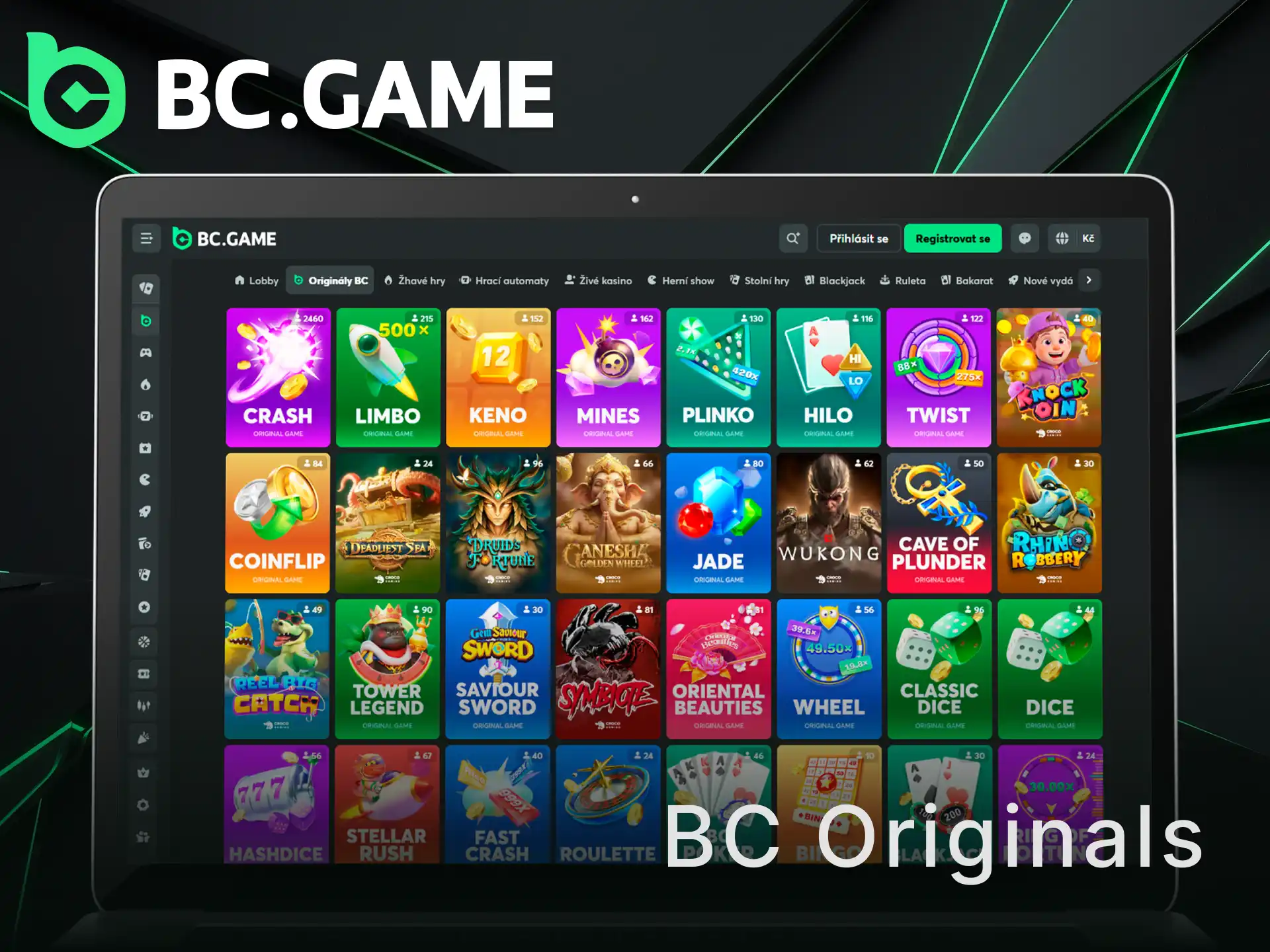 Vyzkoušejte exkluzivní casino hry BC Originals na oficiální platformě.