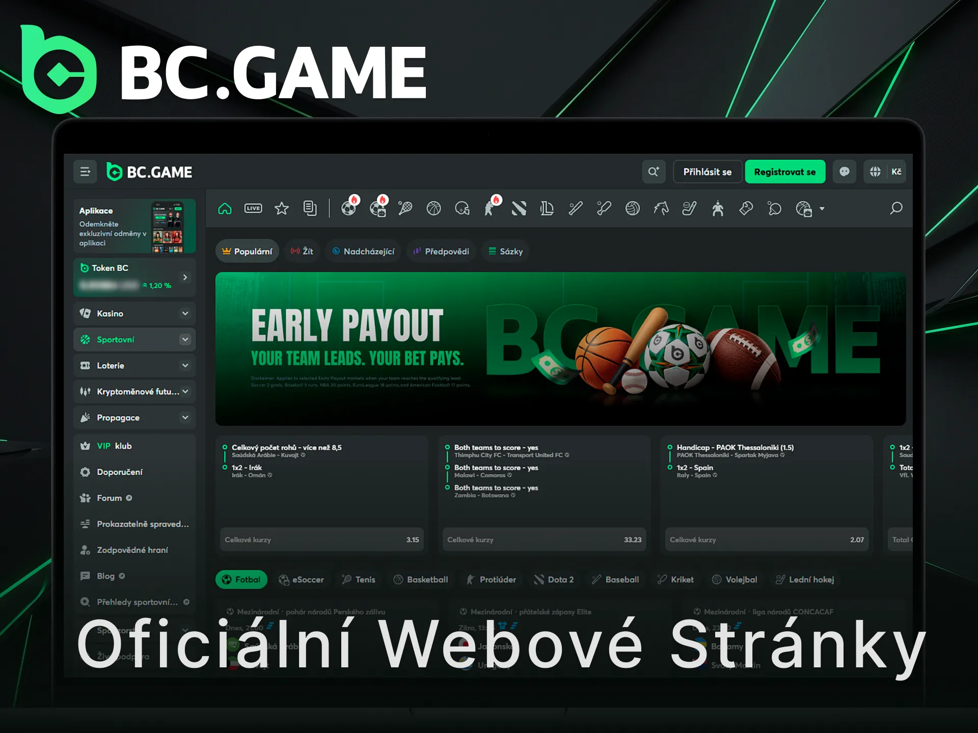 Hrajte na oficiálním webu BC Game v Česku pohodlně v prohlížeči bez stahování.