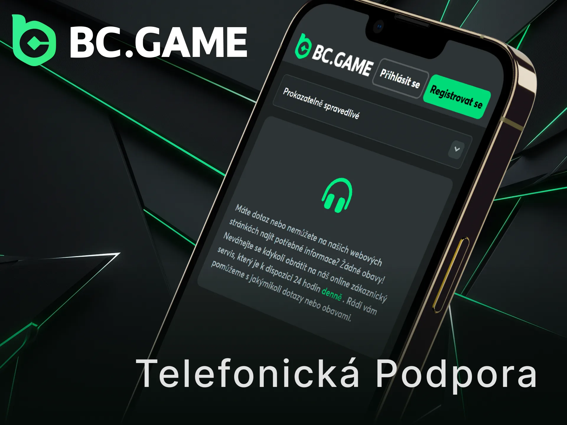 Využijte telefonickou podporu BC Game a vyřešte své požadavky přímo po telefonu.