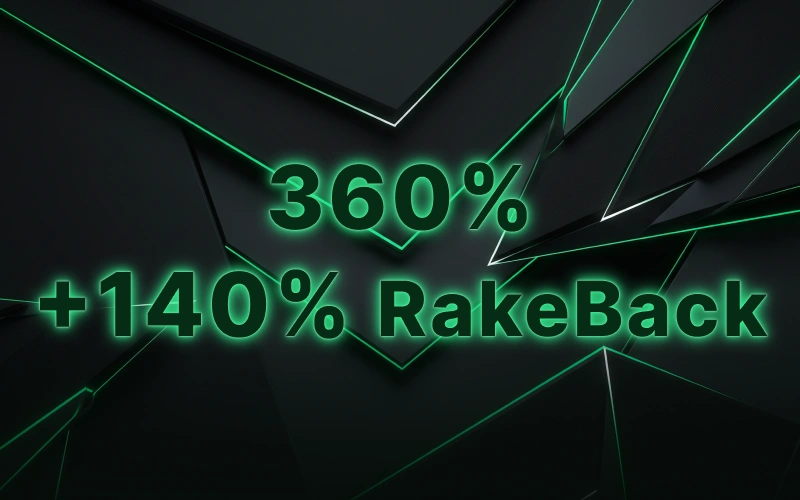 Vyzvedněte si maximální 360 % RakeBack na čtvrtý vklad u BC Game.