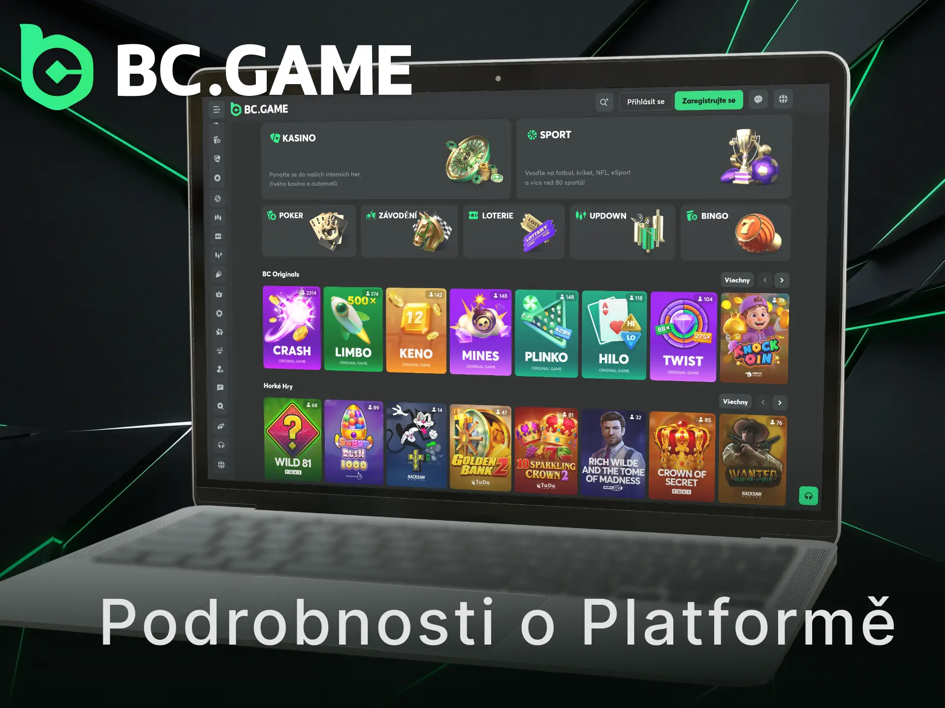 Přečtěte si důležité informace v sekci O nás BC Game.