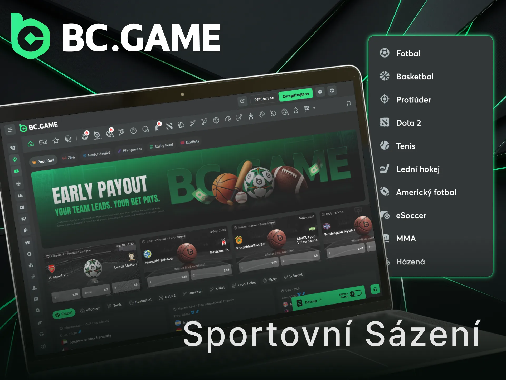 Podávejte kurzové tikety na značce představené v O nás BC Game.