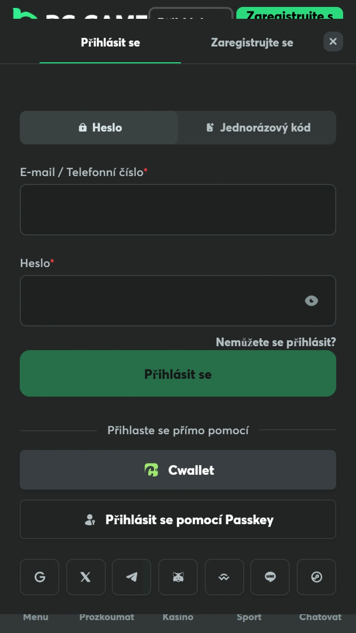 Vstupte do osobního kabinetu pro BC Game platby výplat.