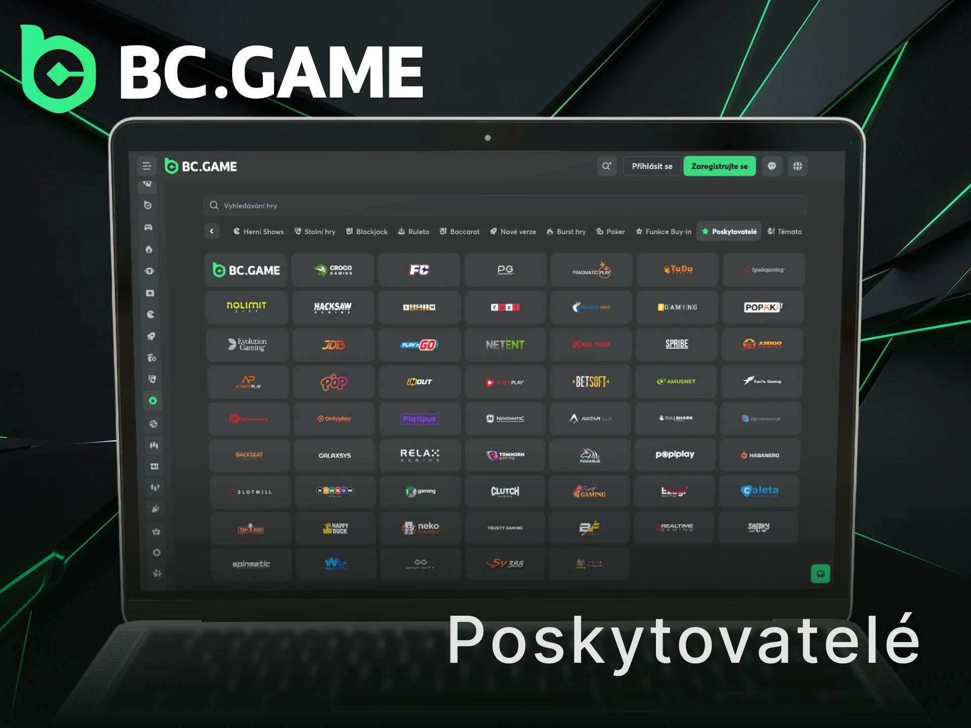 Objevtte špičkové vývojáře nabízející BC Game sloty pro české hráče.