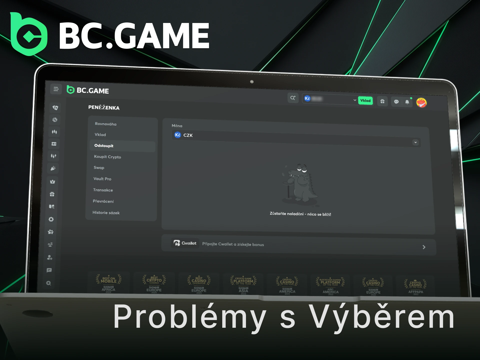 Zjistěte, jak snadno vyřešit jakýkoliv BC Game výběr výher.